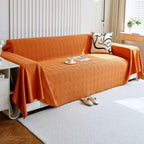 Diamond Grid Chenille Sofa Cover — lifestyle shot
