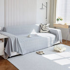 Diamond Grid Chenille Sofa Cover — size and scale reference
