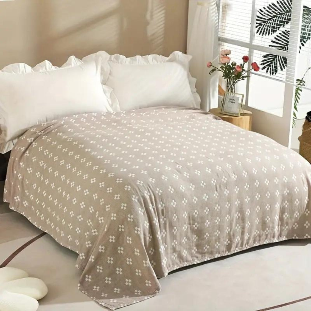 Diamond Dot Comfort Cotton Blanket — product feature detail