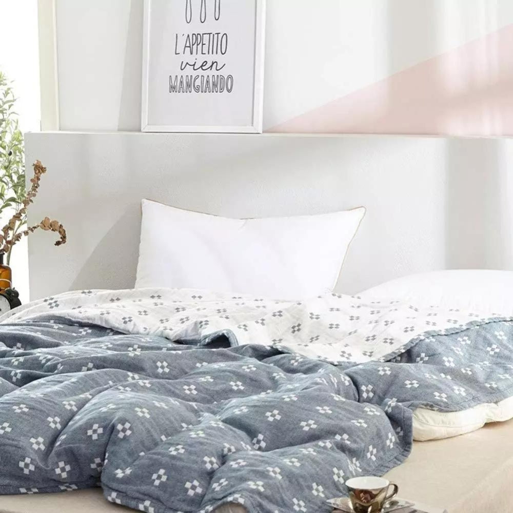 Diamond Dot Comfort Cotton Blanket — product detail view