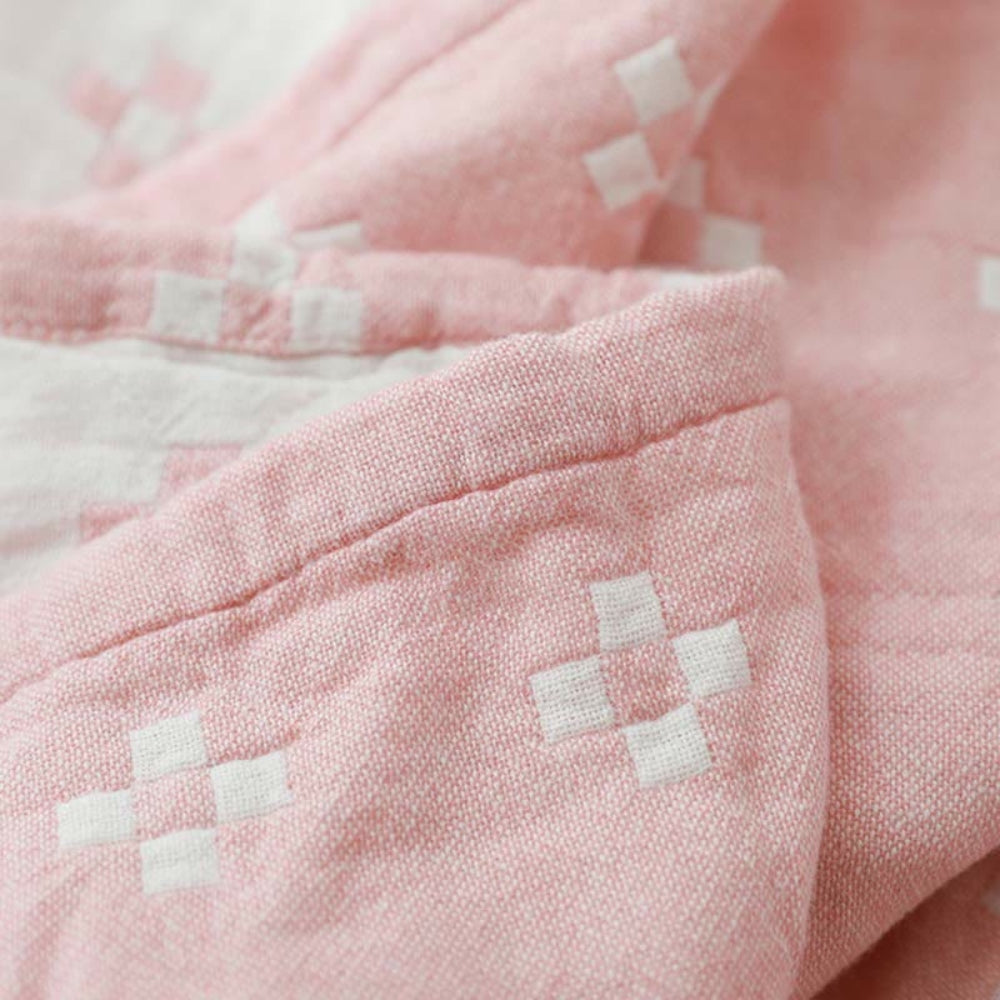 Diamond Dot Comfort Cotton Blanket — product in use