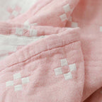 Diamond Dot Comfort Cotton Blanket — product in use
