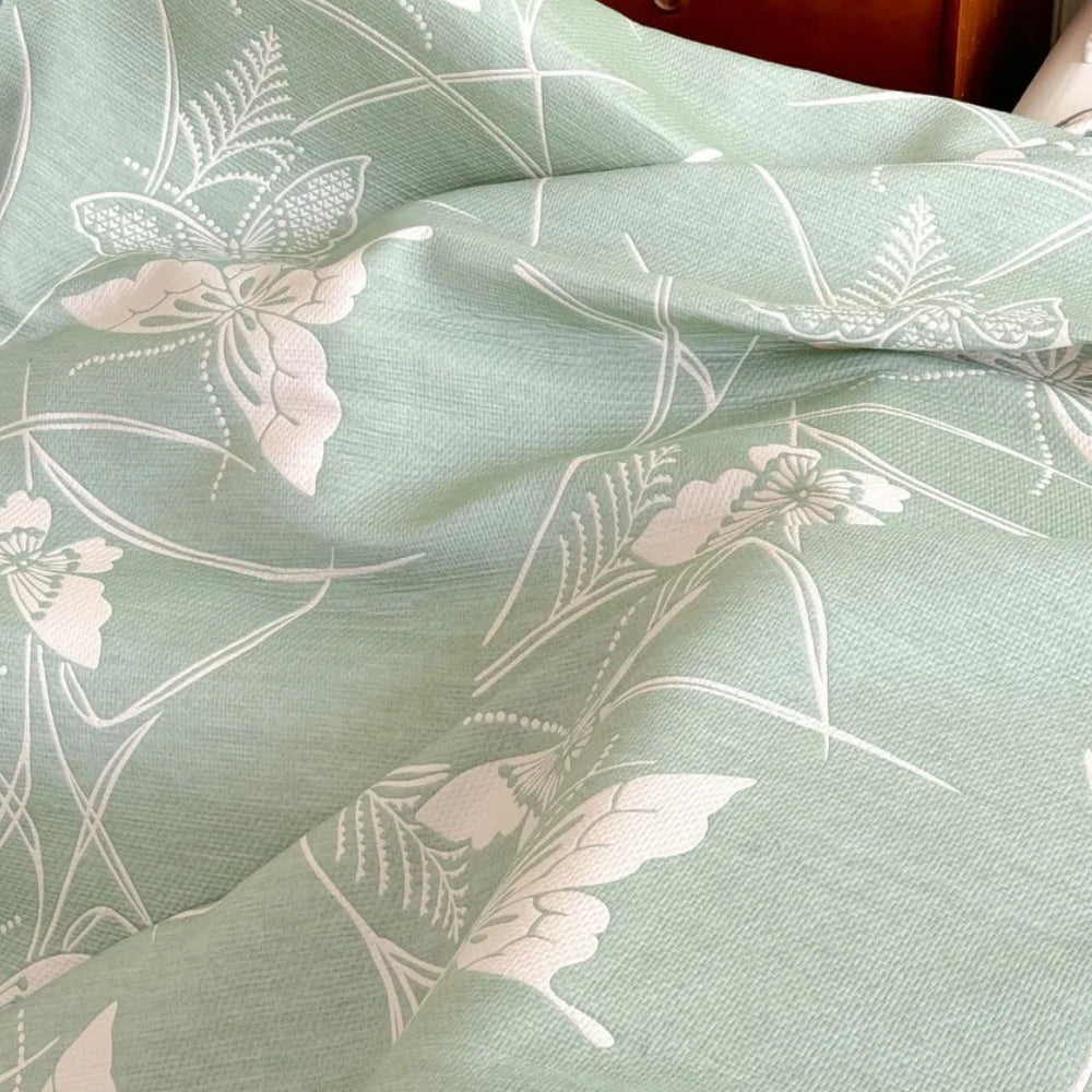 Elowen Butterfly Cotton Gauze Blanket — product in use