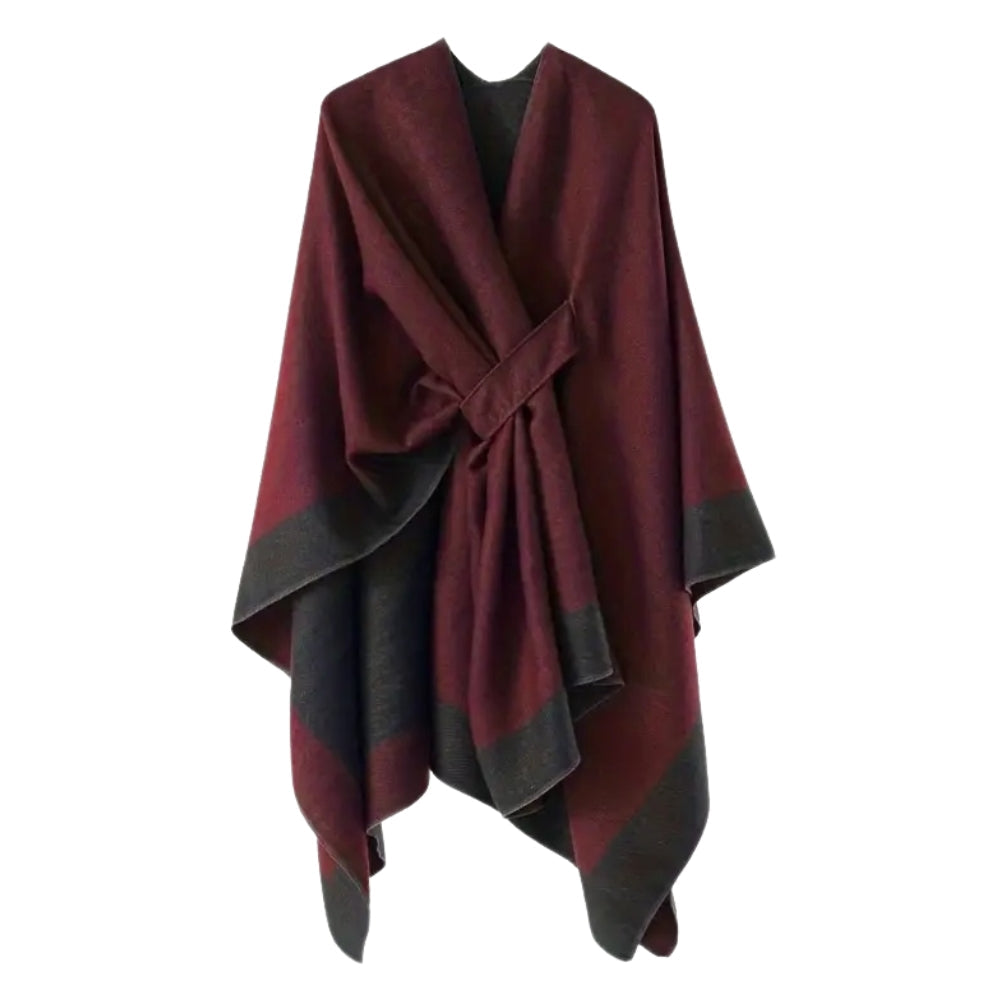 Emiree Stylish Draped Poncho — size and scale reference