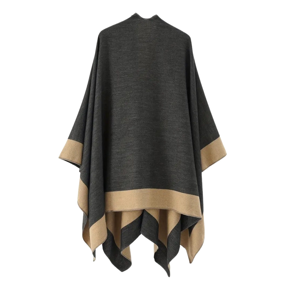 Emiree Stylish Draped Poncho — product detail view