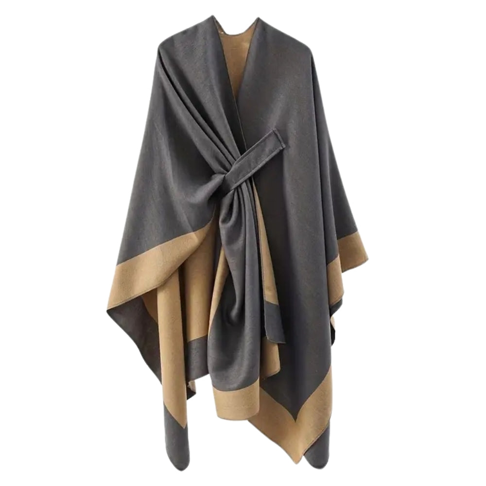 Emiree Stylish Draped Poncho — alternate angle view