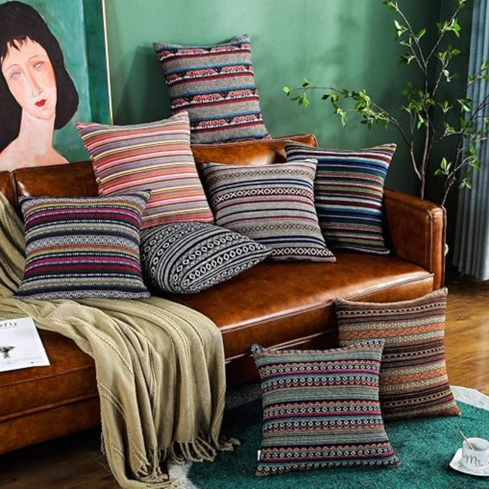 Ethnic Bohemian Geometric Cushion Cover — main product photo