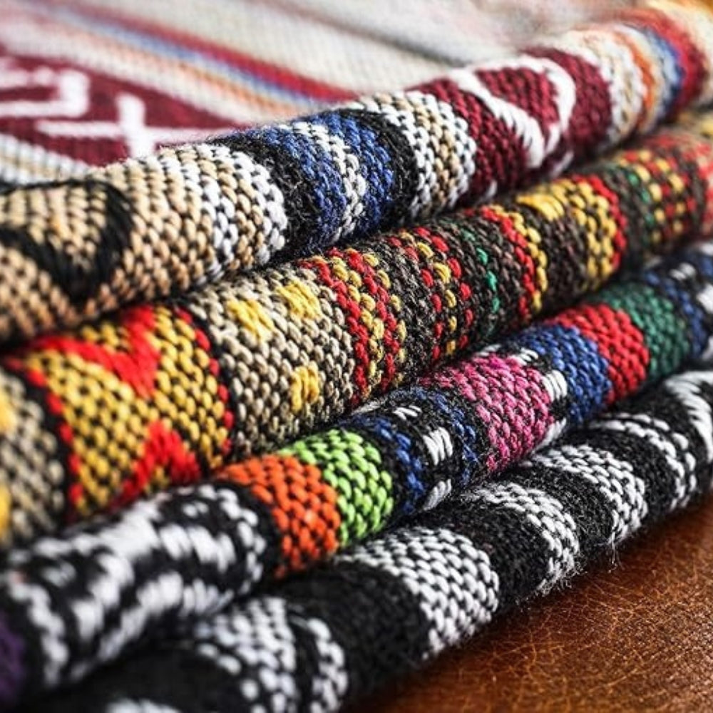 Ethnic Bohemian Geometric Cushion Cover — product detail view
