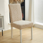 Evona Elegant Jacquard Chair Seat Slipcover — product feature detail