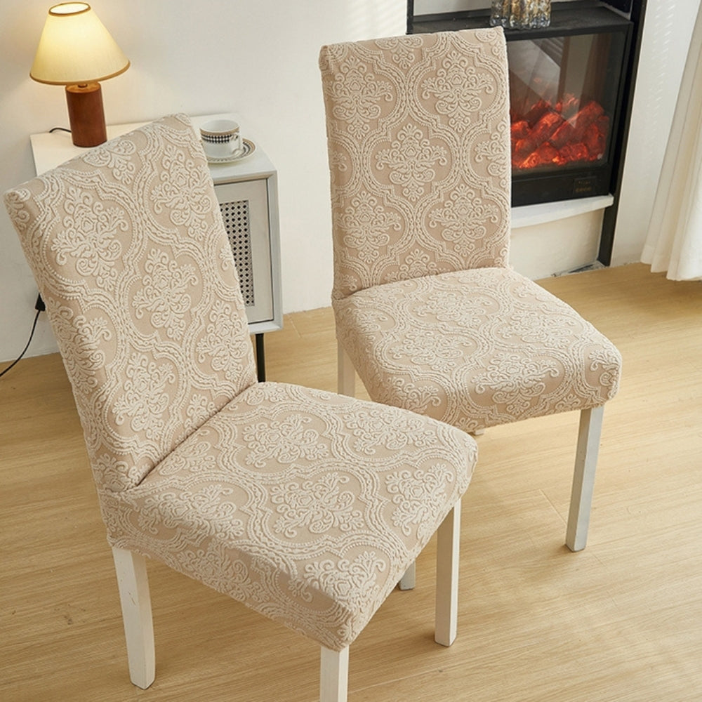 Evona Elegant Jacquard Chair Seat Slipcover — additional view