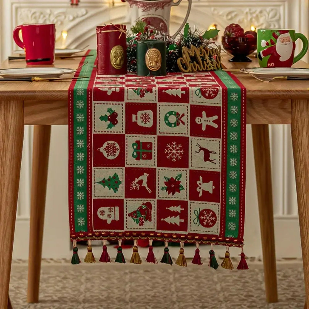 Festive Charm Holiday Table Runner — main product photo