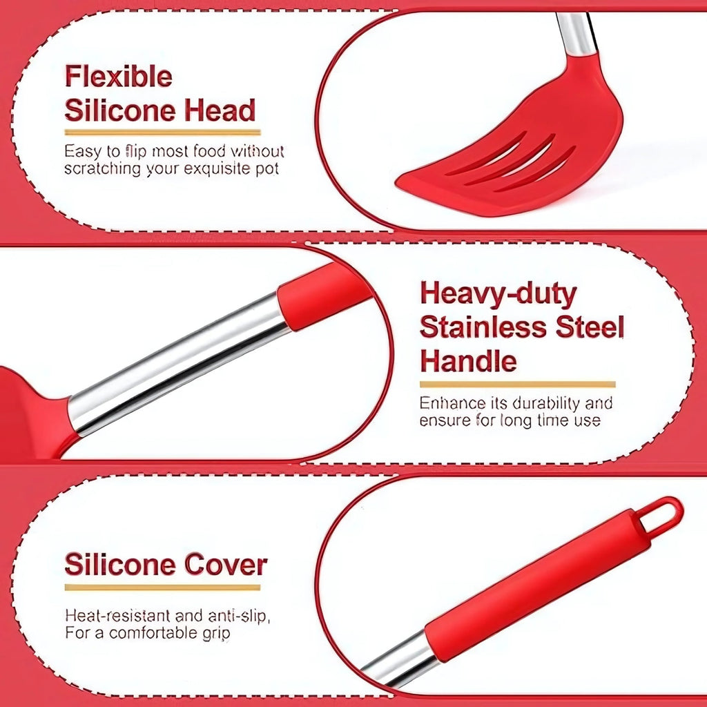 FlexiChef Silicone Kitchen Utensil Set — product close-up