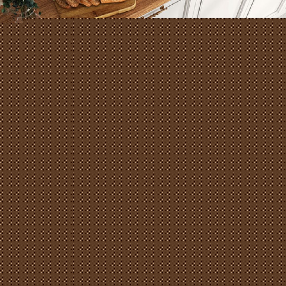 Floral Quick-Dry Kitchen Mat — alternate angle view