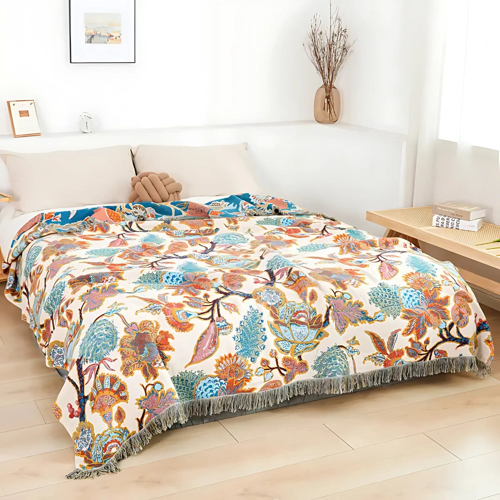 Floryn Garden-Inspired Reversible Blanket — main product photo