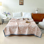 Flouriva Pink Rose Cotton Blanket — main product photo