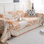 Chenille Flowerfield Sofa Cover — product in use