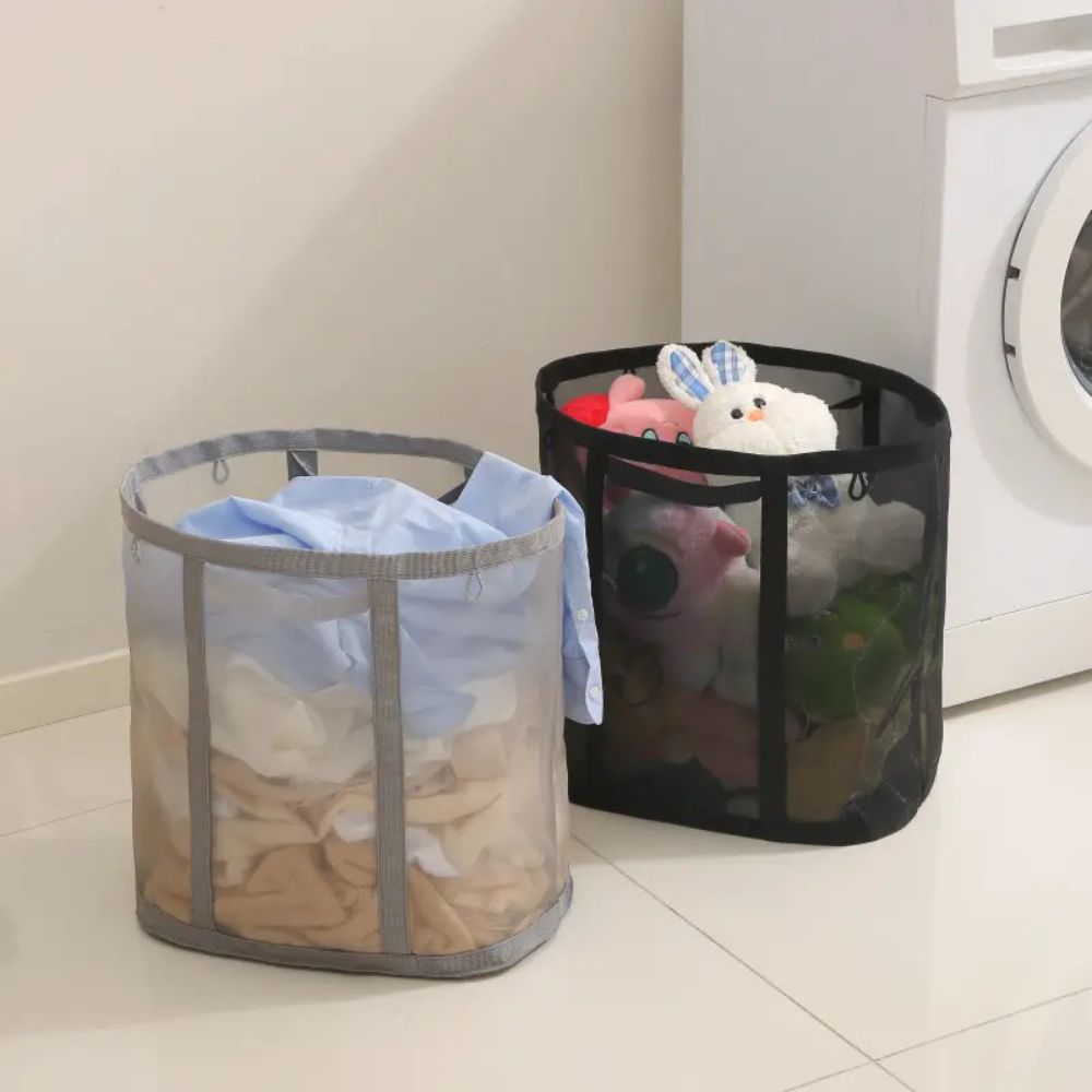 Foldable Mesh Laundry Basket — product feature detail