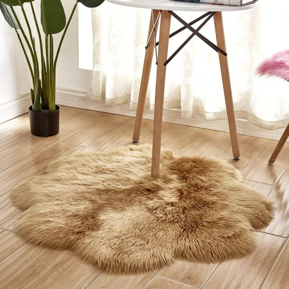 Furique Faux Fur Soft Floor Rug — alternate angle view