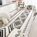 Geometric Boho Sofa Cover Throw — main product photo