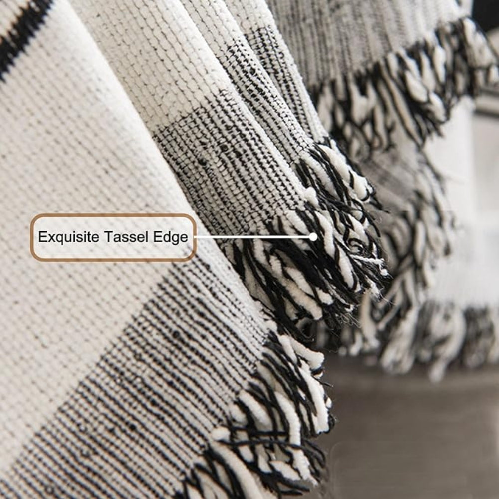 Geometric Boho Sofa Cover Throw — alternate angle view
