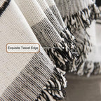 Geometric Boho Sofa Cover Throw — alternate angle view