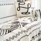 Geometric Boho Sofa Cover Throw — product close-up