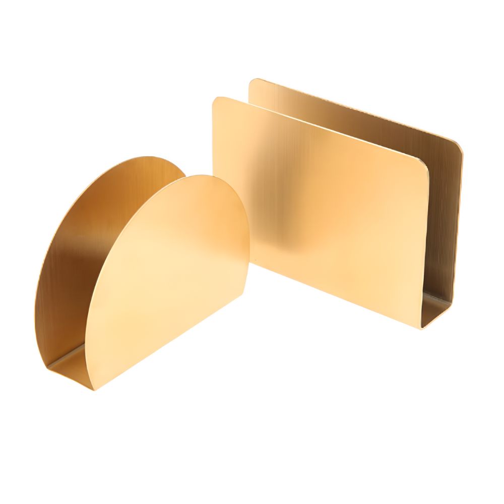 Gold Metallic Napkin Holder — product detail view