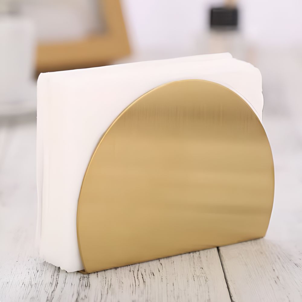 Gold Metallic Napkin Holder — additional view