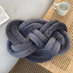 Braided Plush Cushion — material texture close-up
