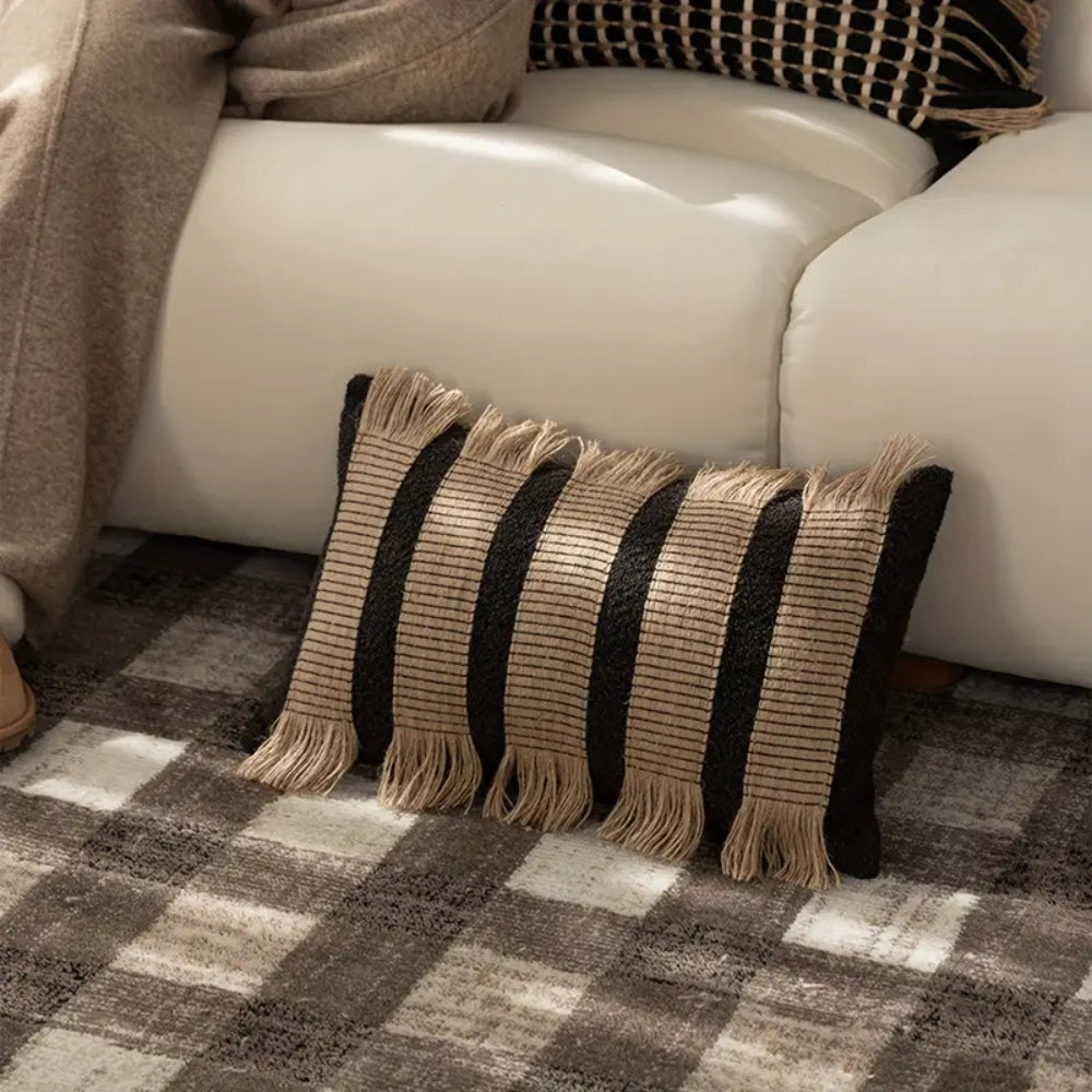Handwoven Bohemian Stripe Cushion Cover — main product photo
