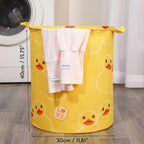 Happy Duck Waterproof Laundry Basket — product detail view