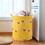 Happy Duck Waterproof Laundry Basket — product in use