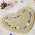 Heart Floral Tufted Bath Mat — product feature detail
