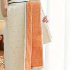 Heart Stitched Double-Spliced Cotton Gauze Blanket — lifestyle shot