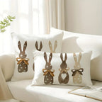 Hemp Three Bunny Cushion Cover — main product photo