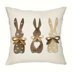 Hemp Three Bunny Cushion Cover — size and scale reference
