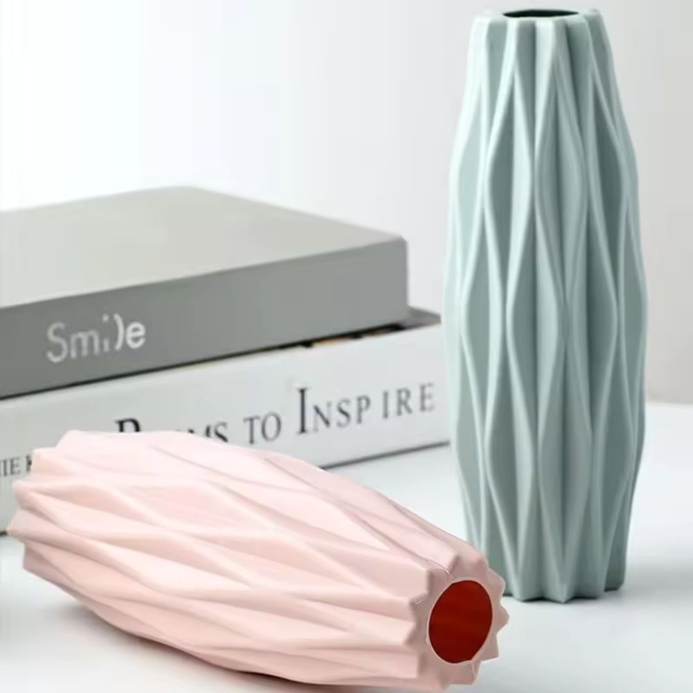 Hollow Fold Art Vase — product in use