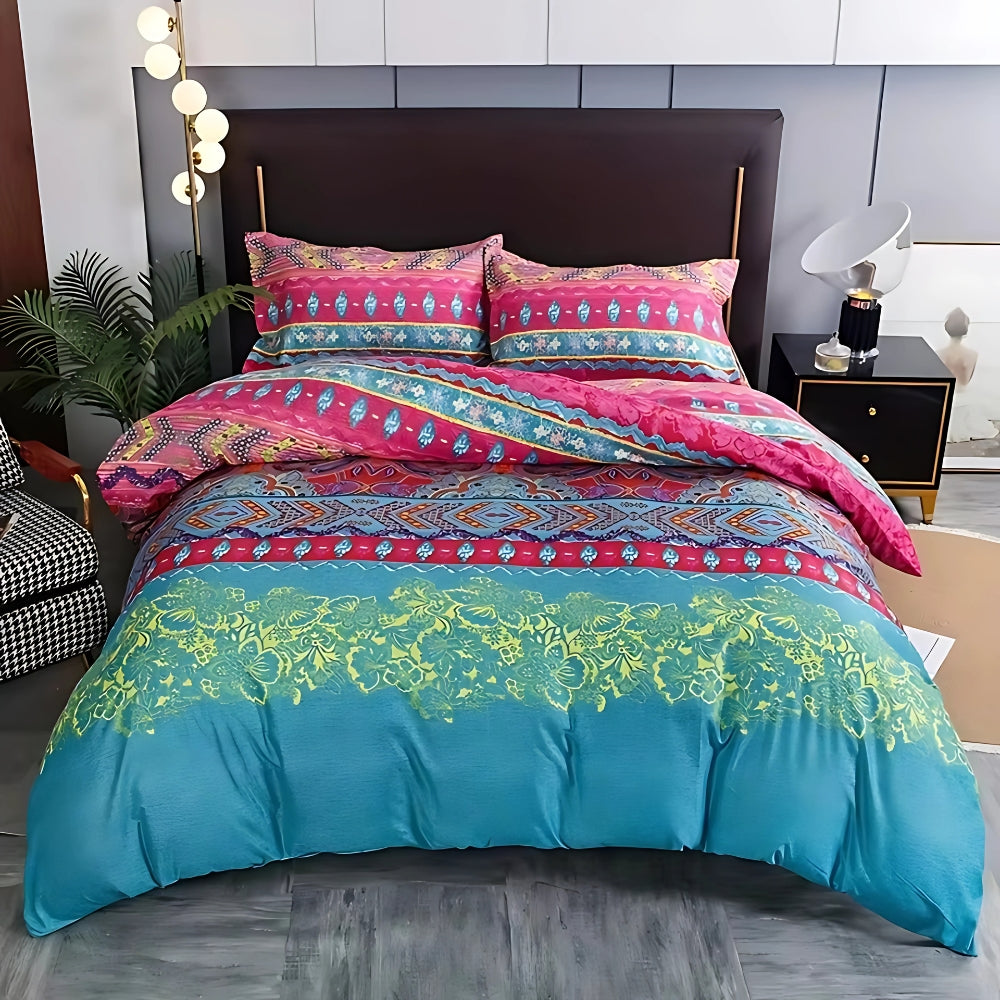 Indara Boho Tribal Print Quilt Cover Set — alternate angle view