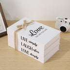 Inspiré Rustic Book Stack Home Shelf Decor — product detail view