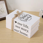 Inspiré Rustic Book Stack Home Shelf Decor — product close-up