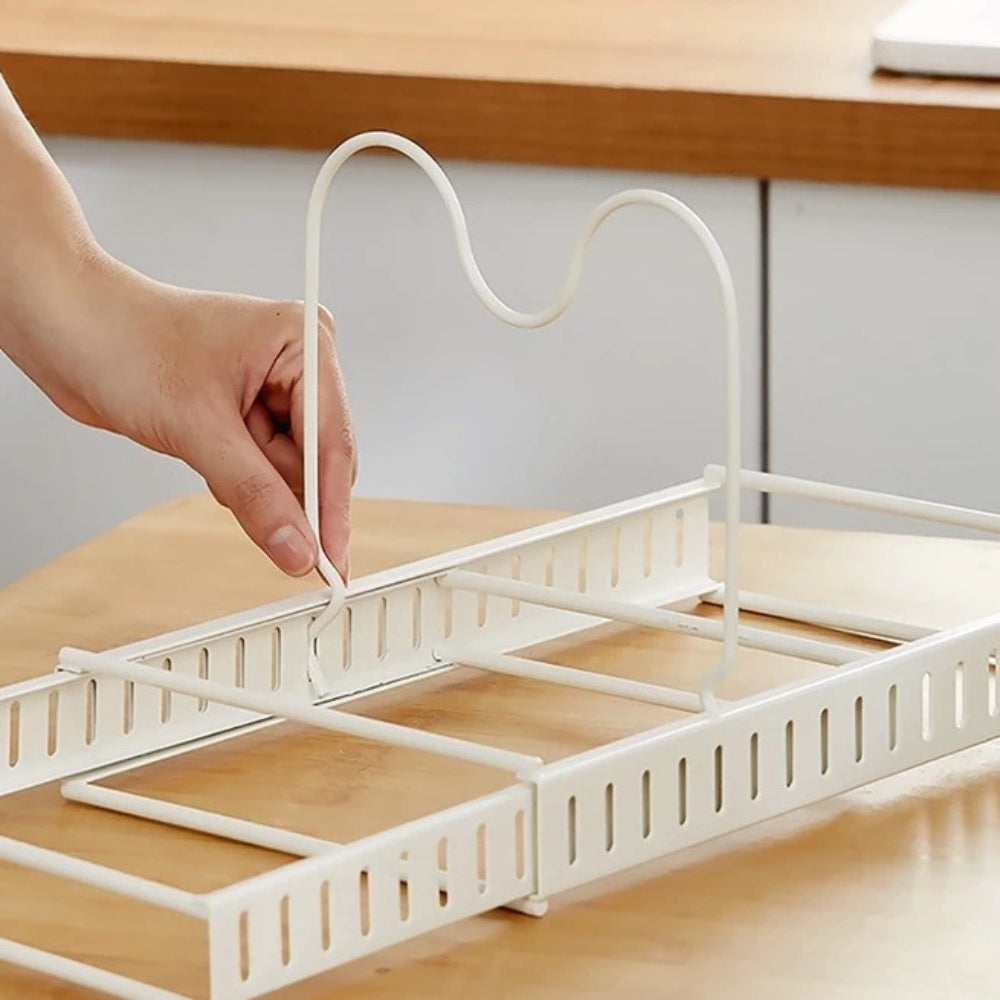Iron Dish Pot Lid and Utensils Storage Rack — lifestyle shot