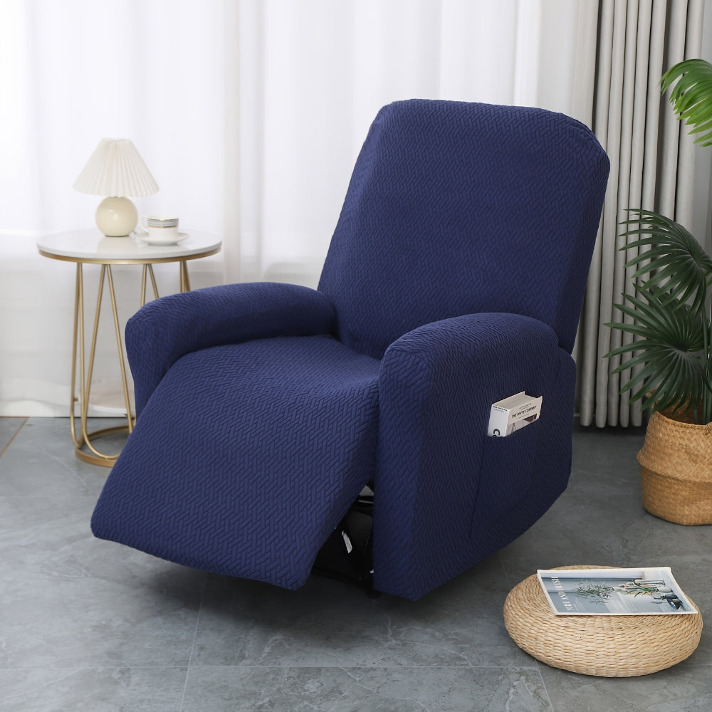 Juno Fitted Recliner Chair Cover Soft Pocket — main product photo