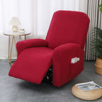 Juno Fitted Recliner Chair Cover Soft Pocket — product close-up