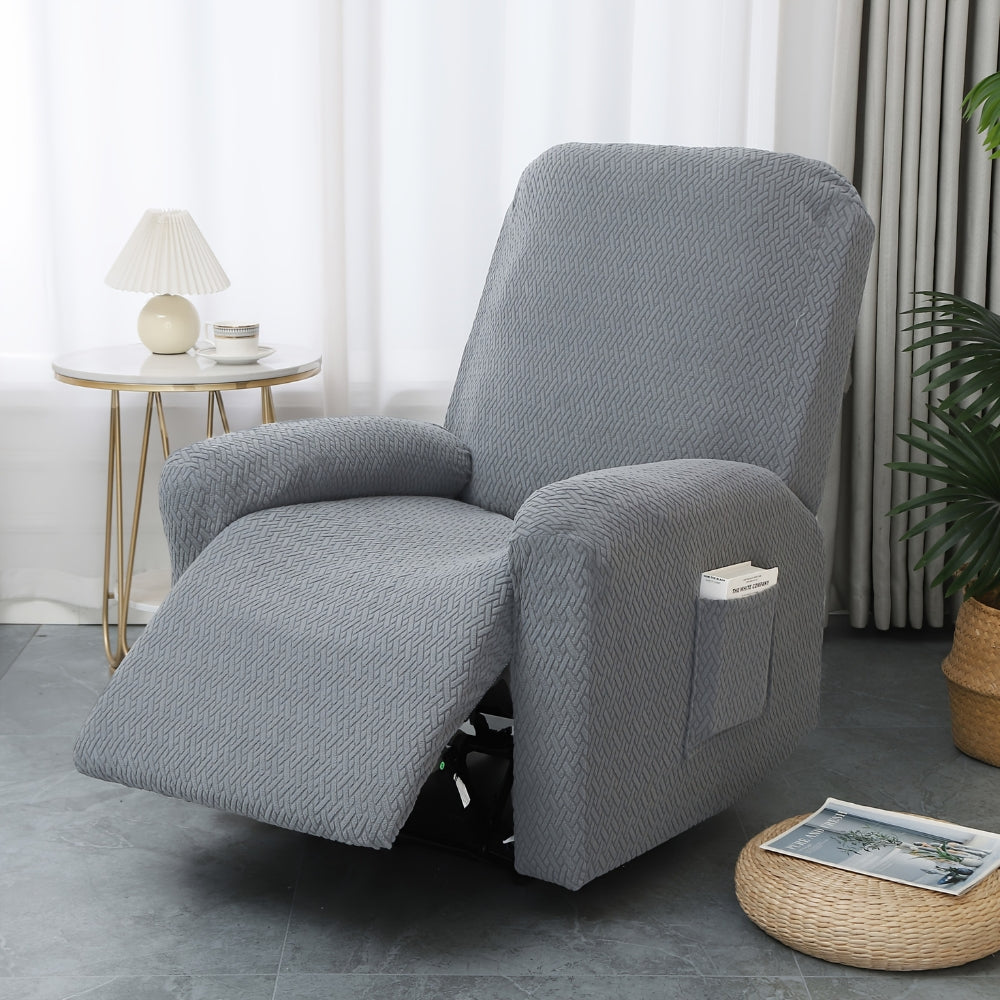 Juno Fitted Recliner Chair Cover Soft Pocket — size and scale reference