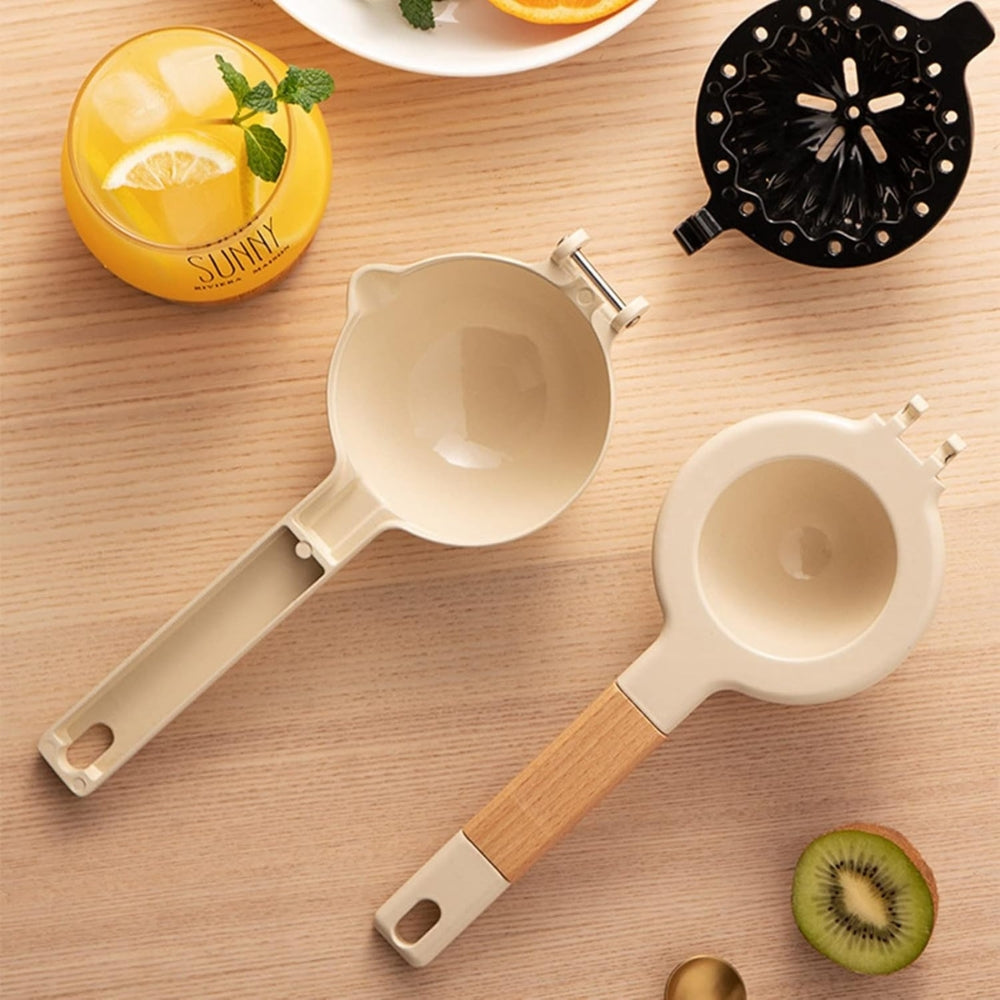 Elegant Stainless Steel Manual Lemon Squeezer — product detail view