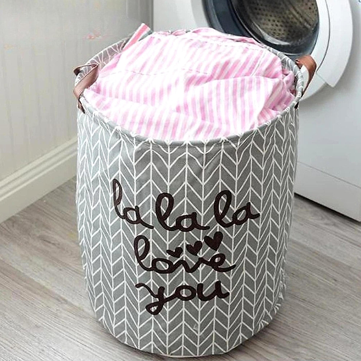 Home Charm Laundry Basket — product close-up
