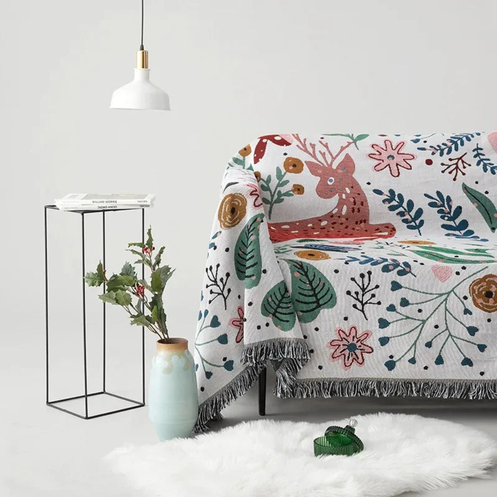Laurel Nature-Inspired Soft Blanket — product detail view