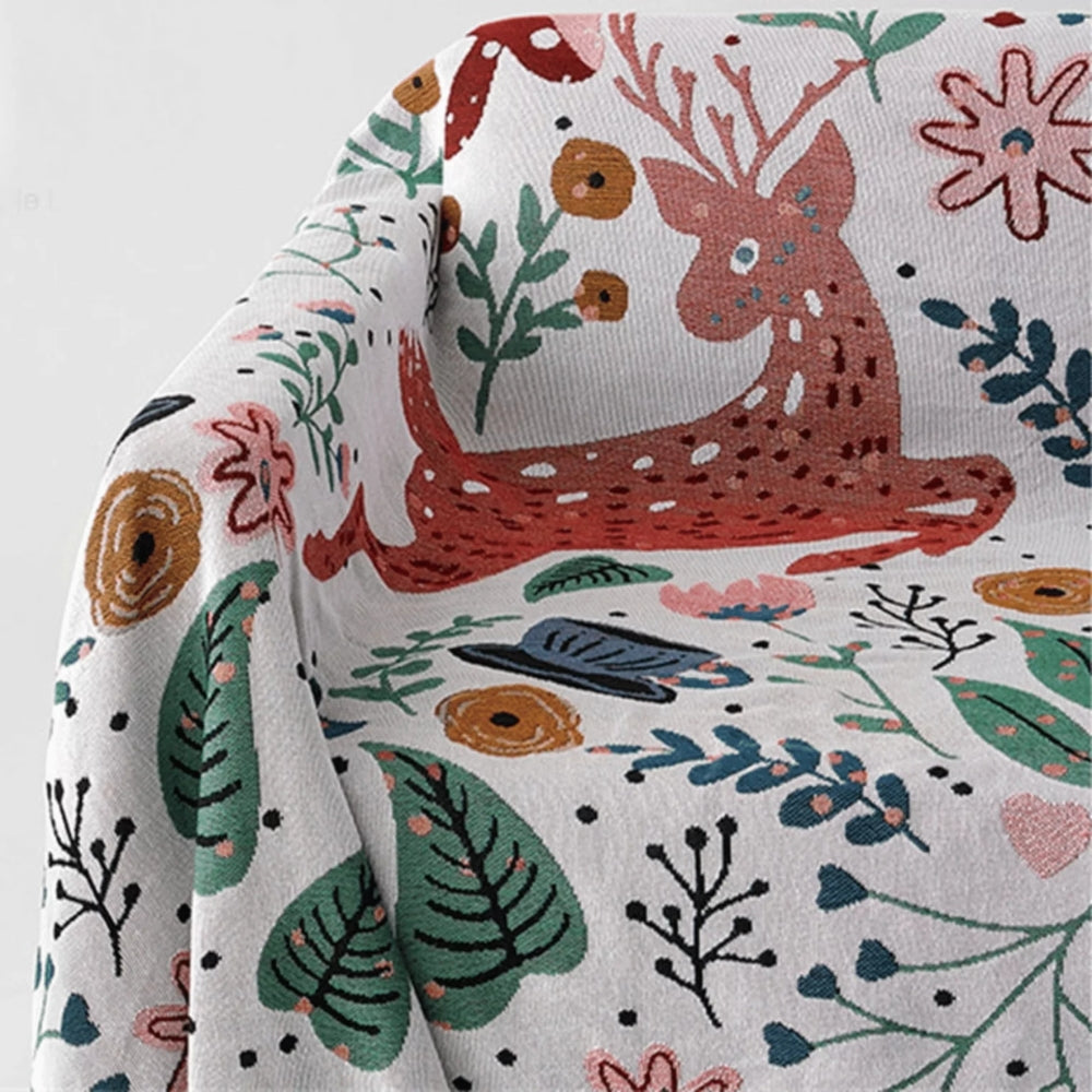 Laurel Nature-Inspired Soft Blanket — lifestyle shot