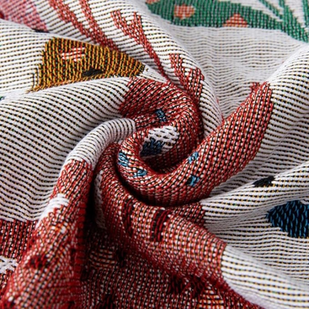 Laurel Nature-Inspired Soft Blanket — product in use