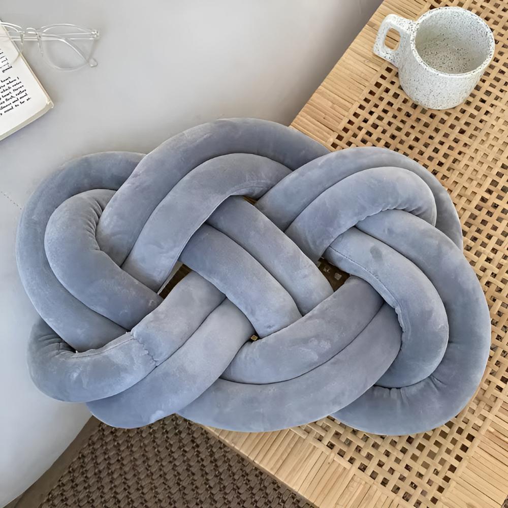 Braided Plush Cushion — alternate angle view